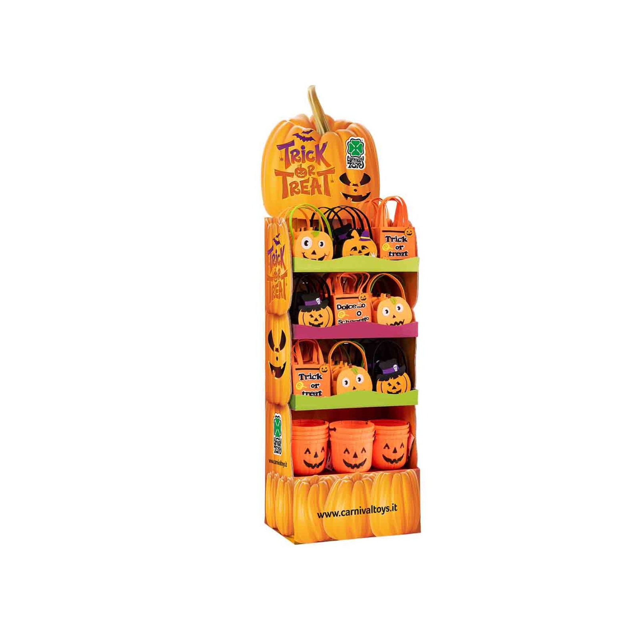 Carnival Toys Borsa Halloween 20x20 cm in Panno Assortita
