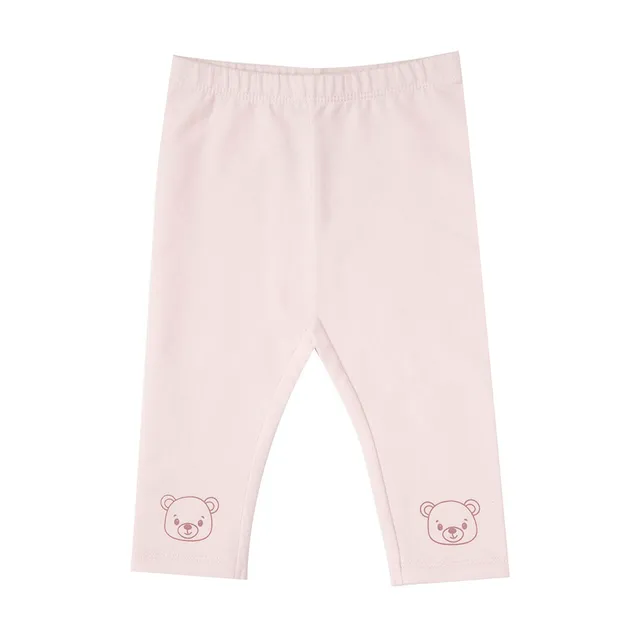 Legging felpato bimba rosa con orsetti casual