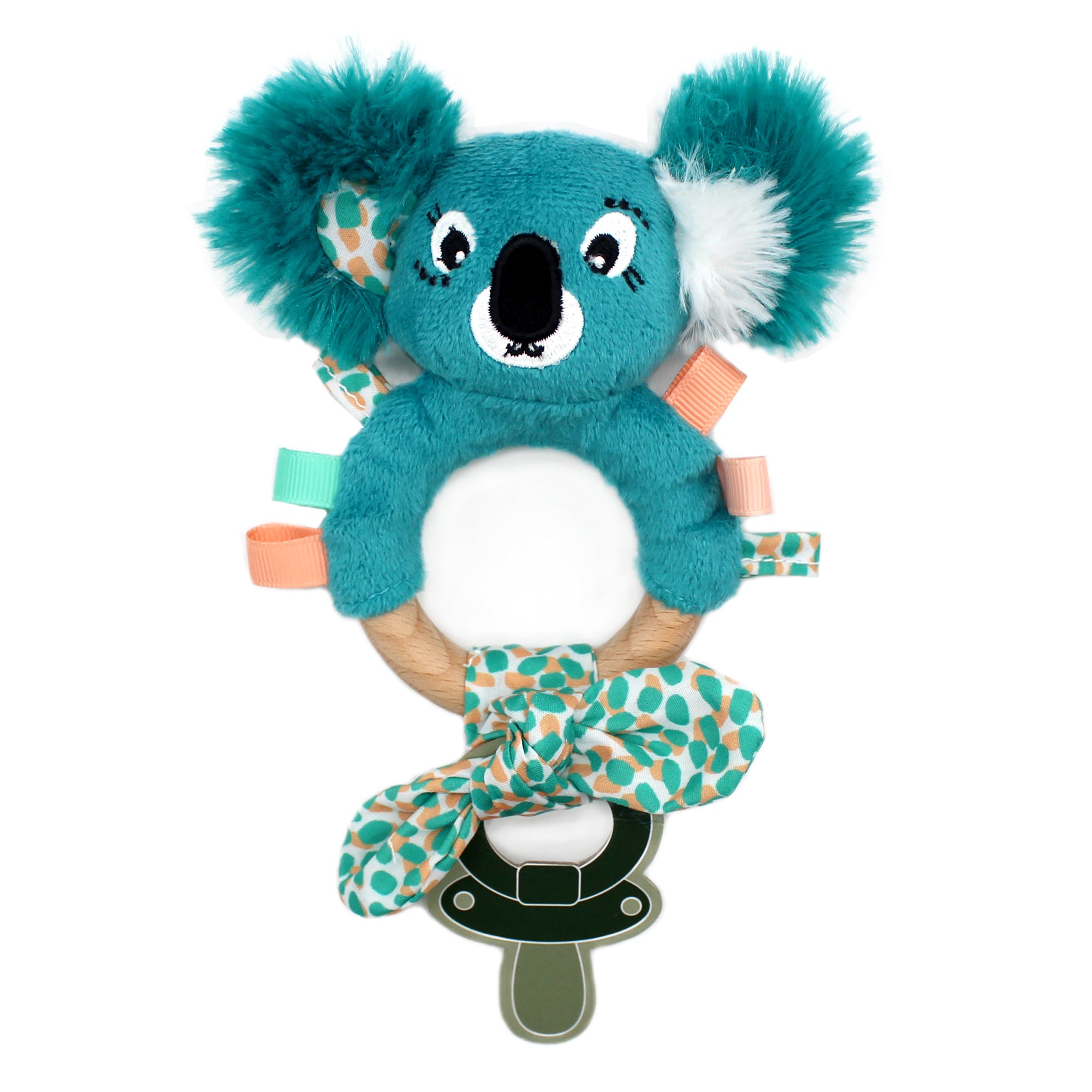 Les Deglingos Berlingos il Koala anello dentizione azzurro silicone