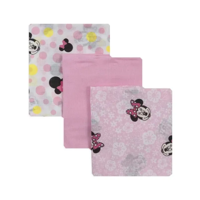 Disney Minnie Garze Neonata Cotone 3 Pezzi