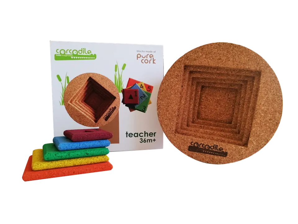 The Dida Set Corcho Teacher gioco sughero naturale