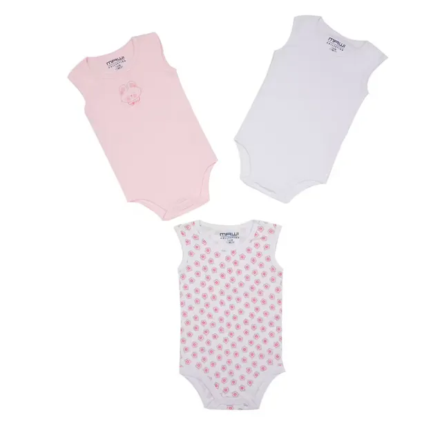 Mawi Body Rib Fiori body neonato 3 pezzi