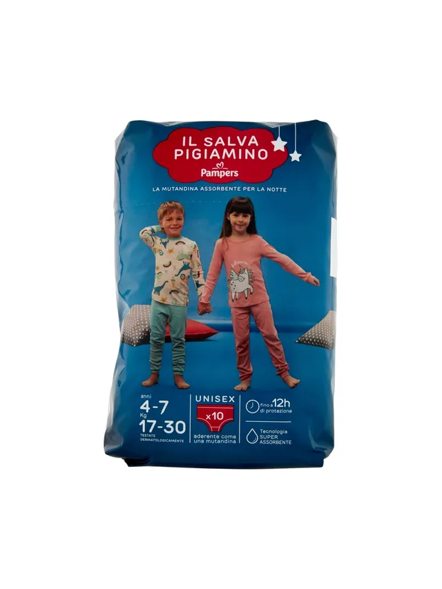 Pampers Il Salva Pigiamino mutandine notte 4-7 anni 10 pz