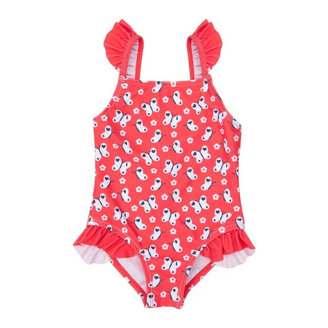 Toys Center Baby costume intero bimba rosso farfalle