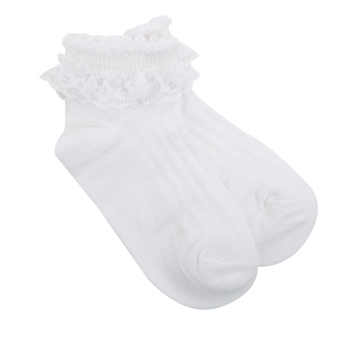 Toys Center Baby calzini corti bimba bianchi pizzo