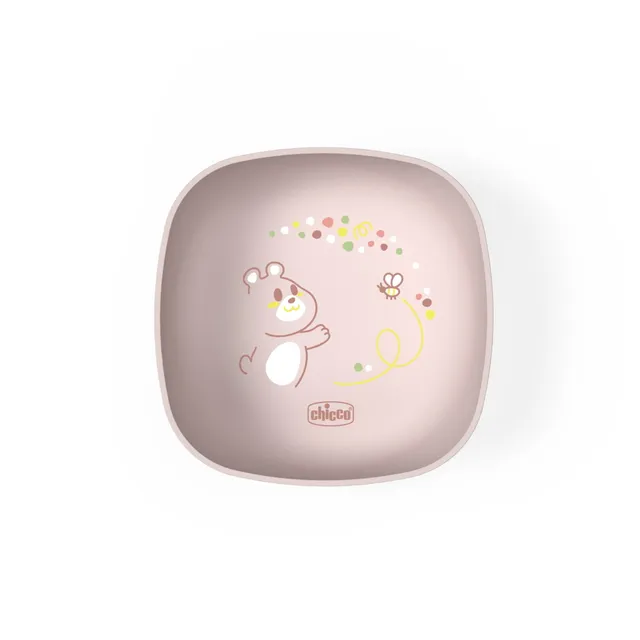 Chicco ciotola con coperchio rosa 6 mesi+ per pappa