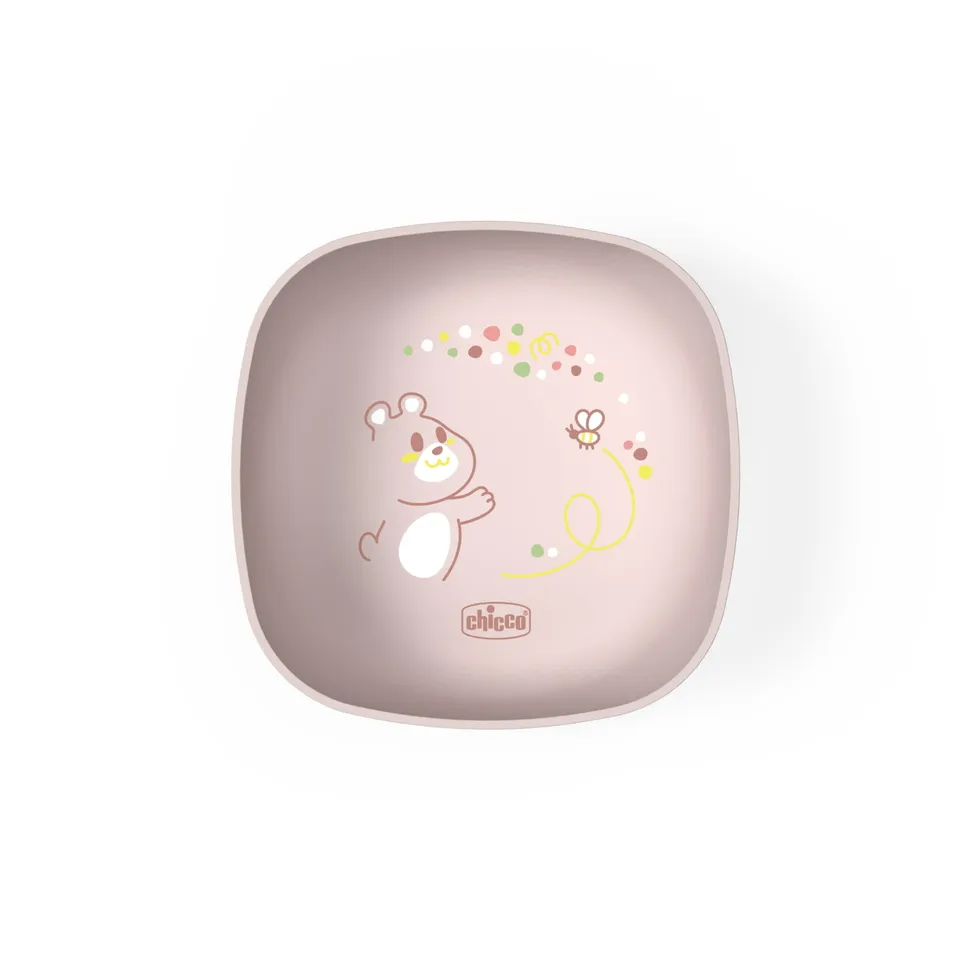 Chicco ciotola con coperchio rosa 6 mesi+ per pappa
