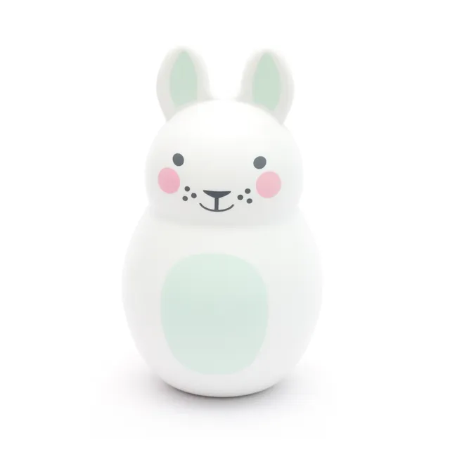 Rosa & Bo Bo Bunny menta sonaglio con sonaglino neonato primi mesi