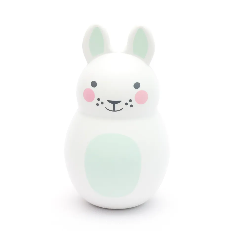 Rosa & Bo Bo Bunny menta sonaglio con sonaglino neonato primi mesi