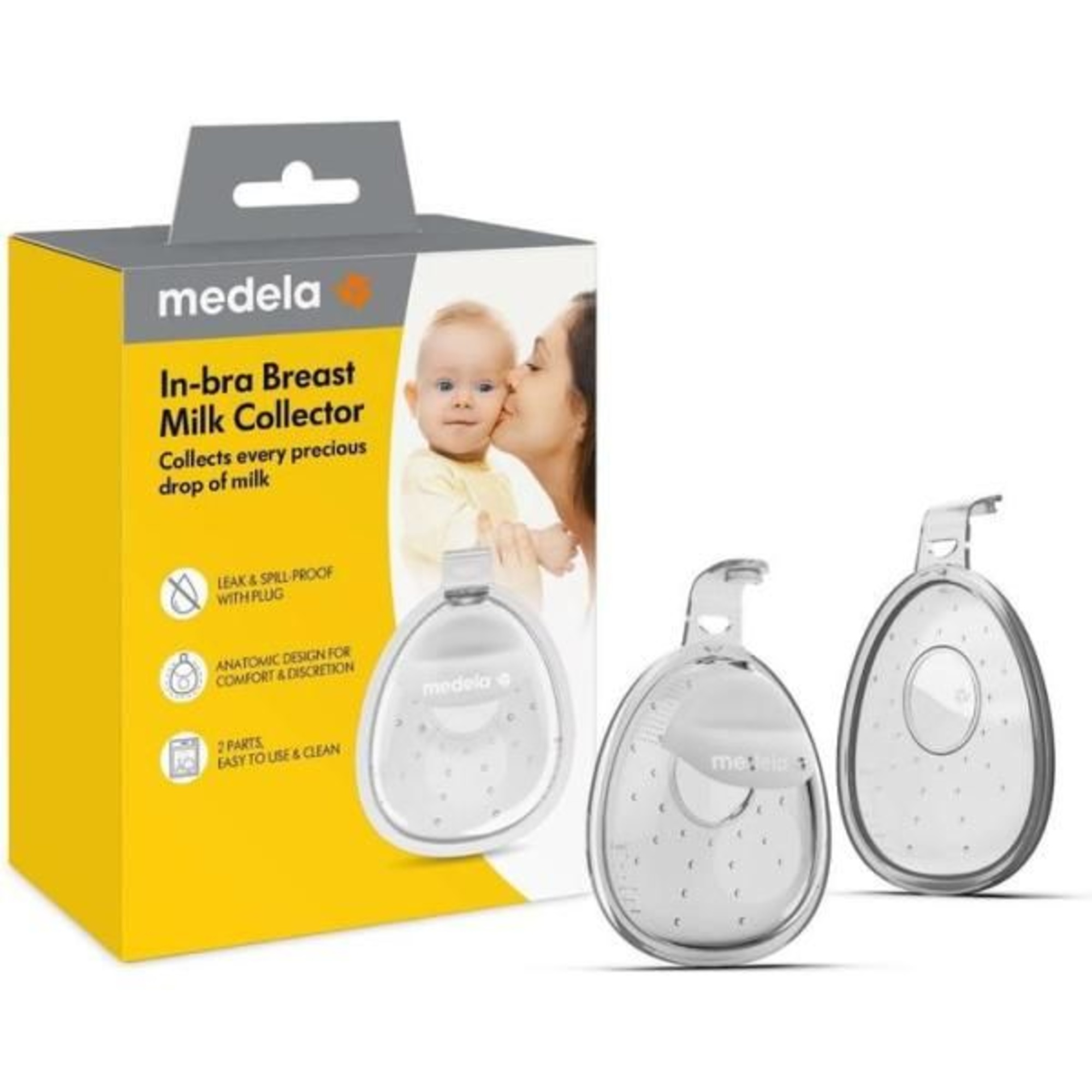 Medela In-Bra Coppette Raccogli Latte 2 Pz Senza Perdite