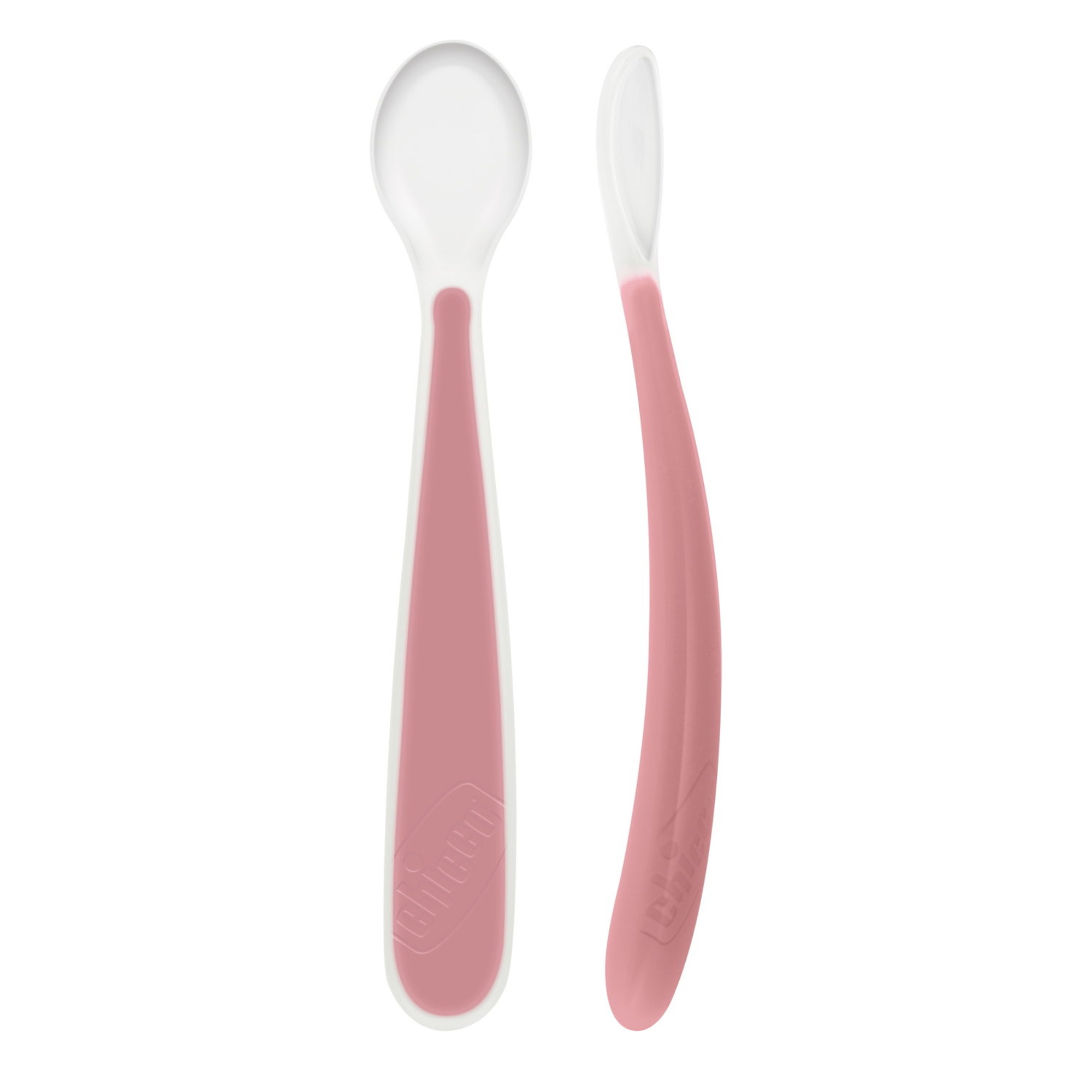 Chicco Soft Doppio Cucchiaino Silicone Bimba 6M+ 2pz