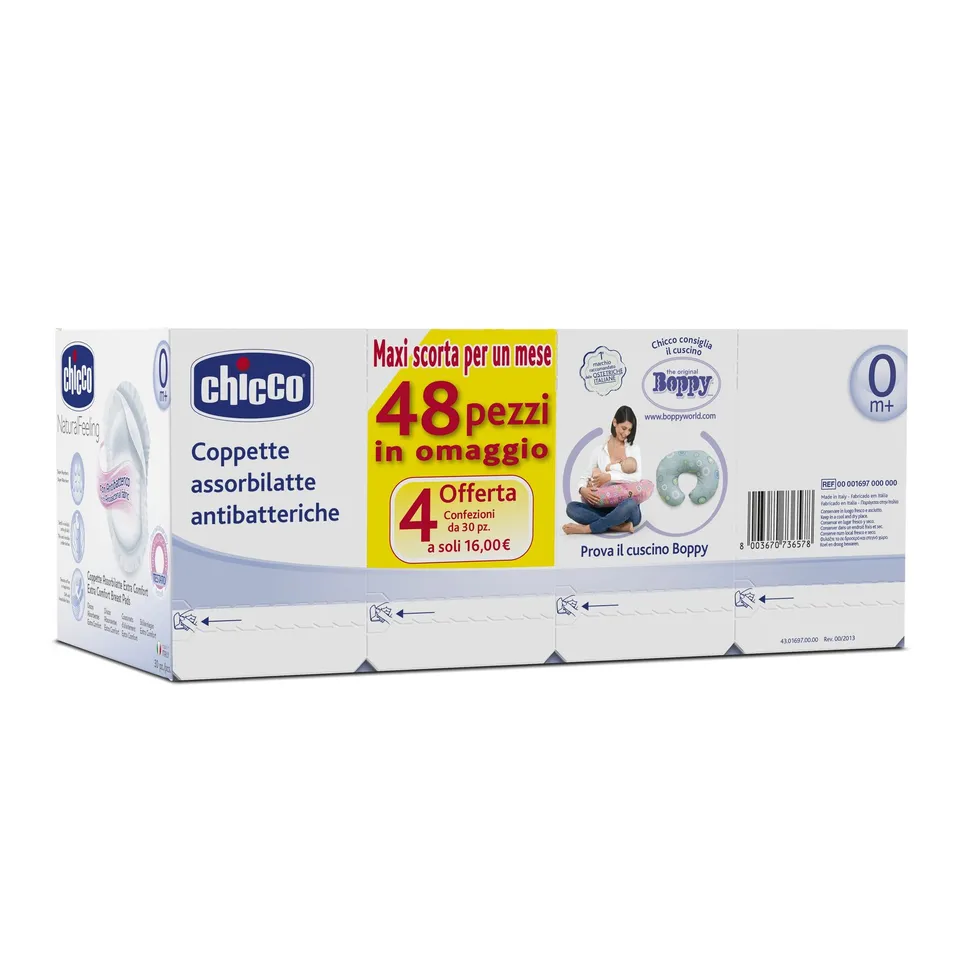 Chicco Coppette Assorbilatte Antibatteriche 120 Pezzi
