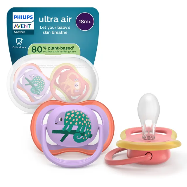 Philips Avent Ultra Air Ciuccio 18M+ Scimmia 2 pz Silicone