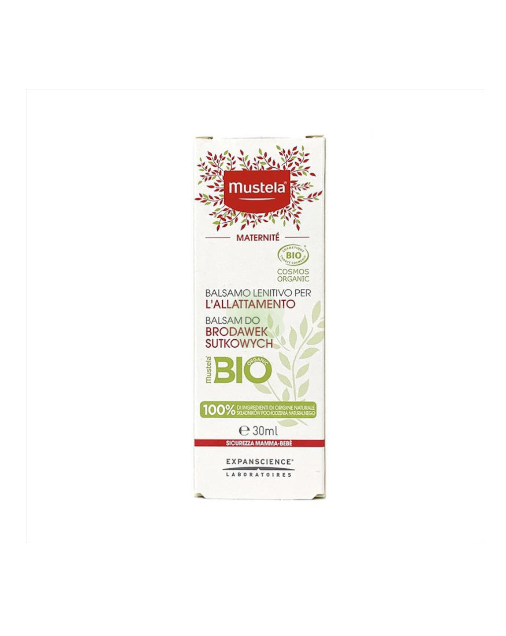Balsamo Capezzoli Allattamento 30 ml bio senza profumo