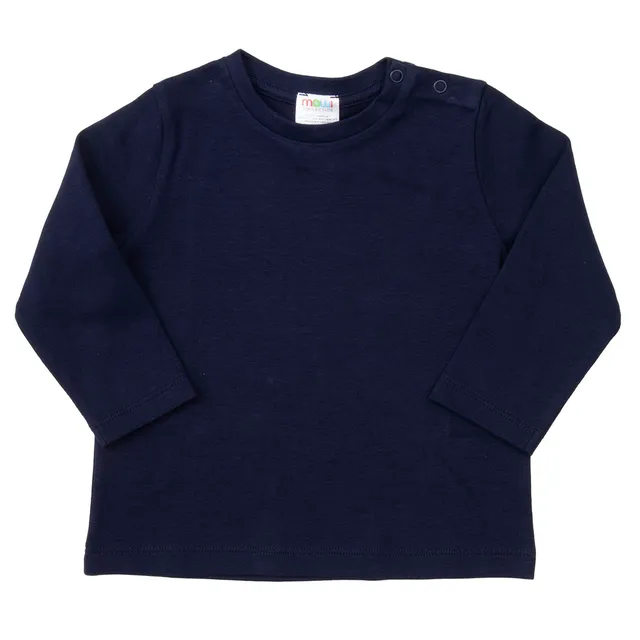 Mawi Base Interlock t-shirt bimbo manica lunga tinta unita