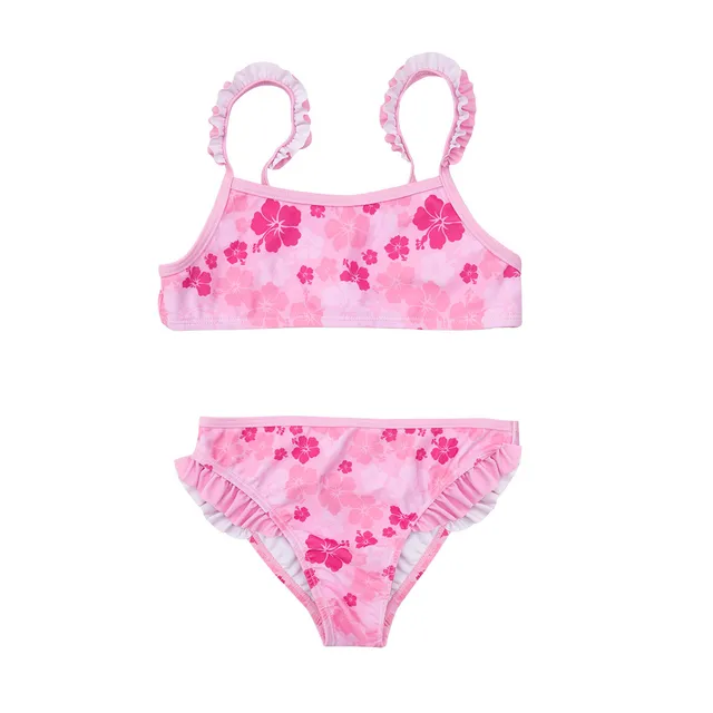 Toys Center Baby Bikini Bimba Rosa con Fiori Due Pezzi