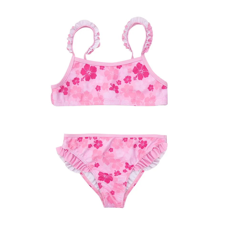 Toys Center Baby Bikini Bimba Rosa con Fiori Due Pezzi