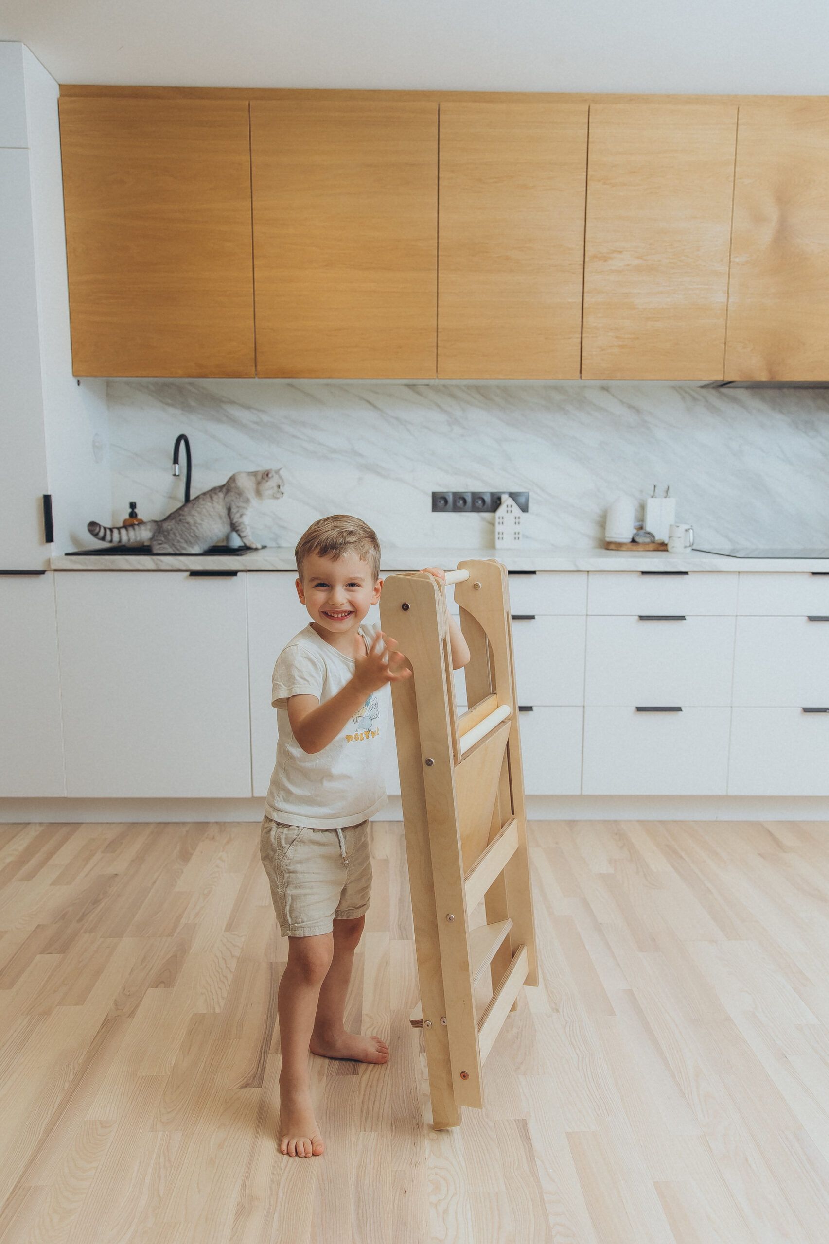The Dida Torre di Apprendimento Montessori Pieghevole Legno