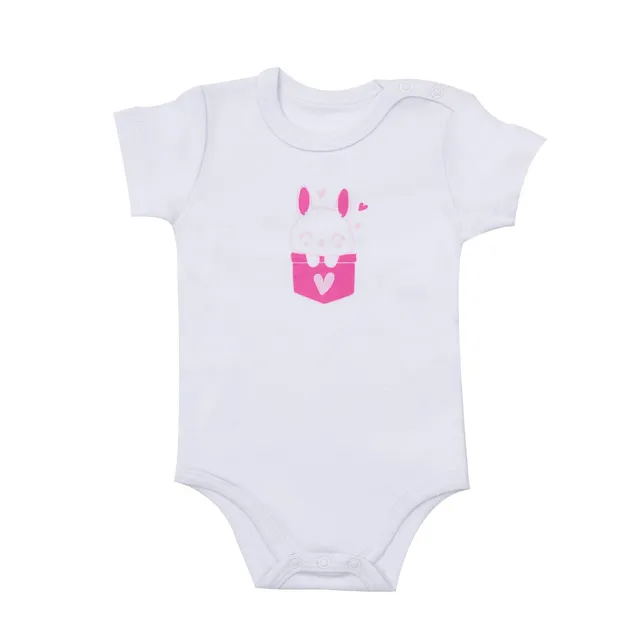 Mawi body manica corta bimba interlock stampa girl cotone