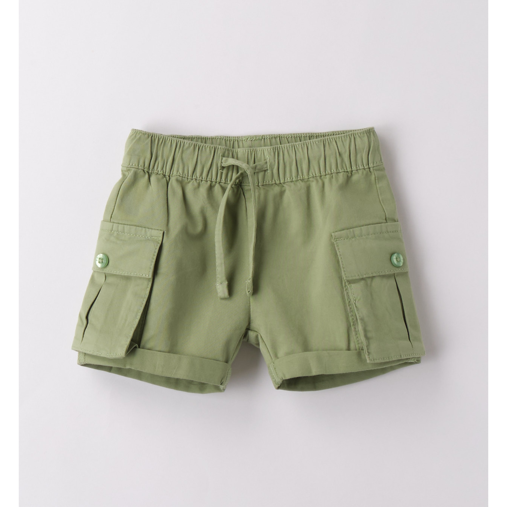 iDO Short popeline verde pantaloncini neonato cotone