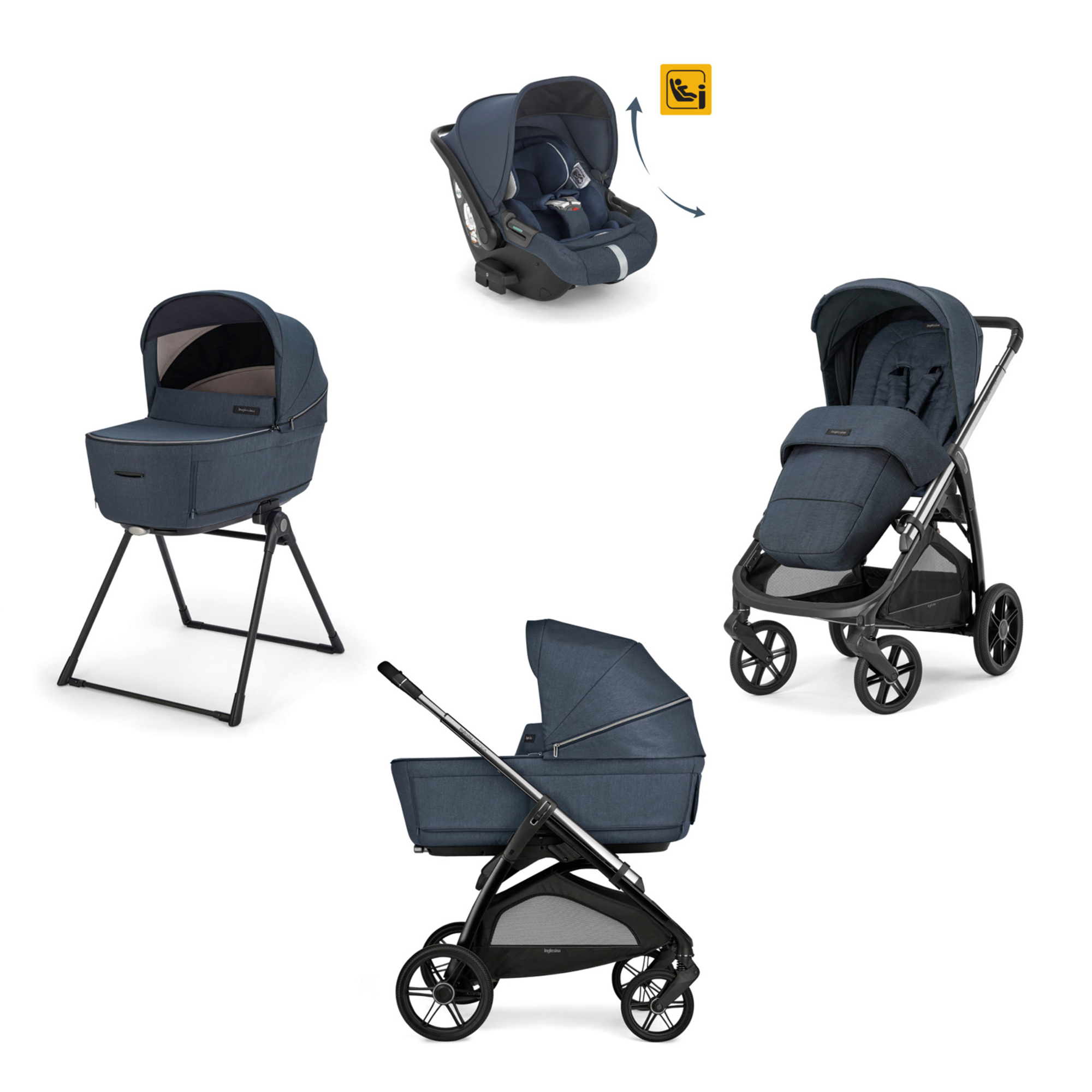 Inglesina Aptica System Quattro trio resort blue 2025