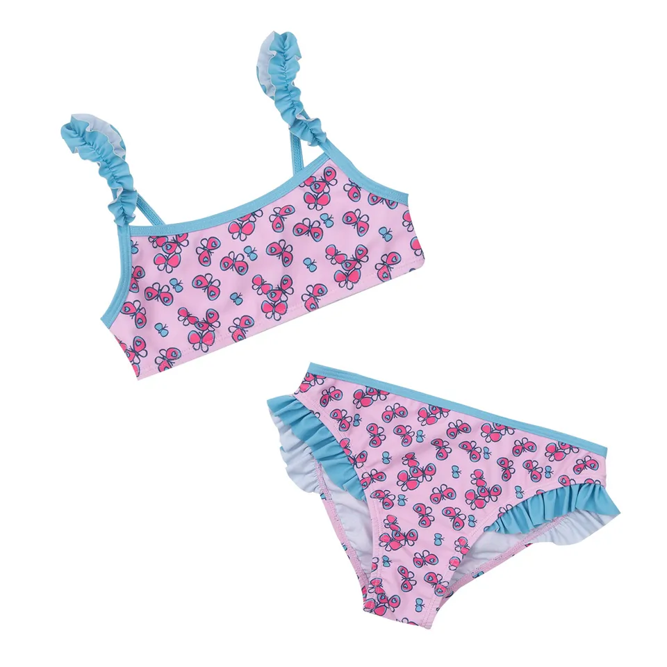 Toys Center Baby costume due pezzi bimba rosa farfalle