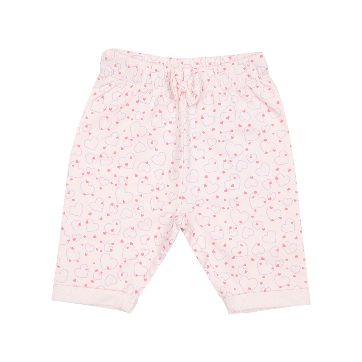 Toys Center Baby pantalone felpato bambina rosa cuoricini