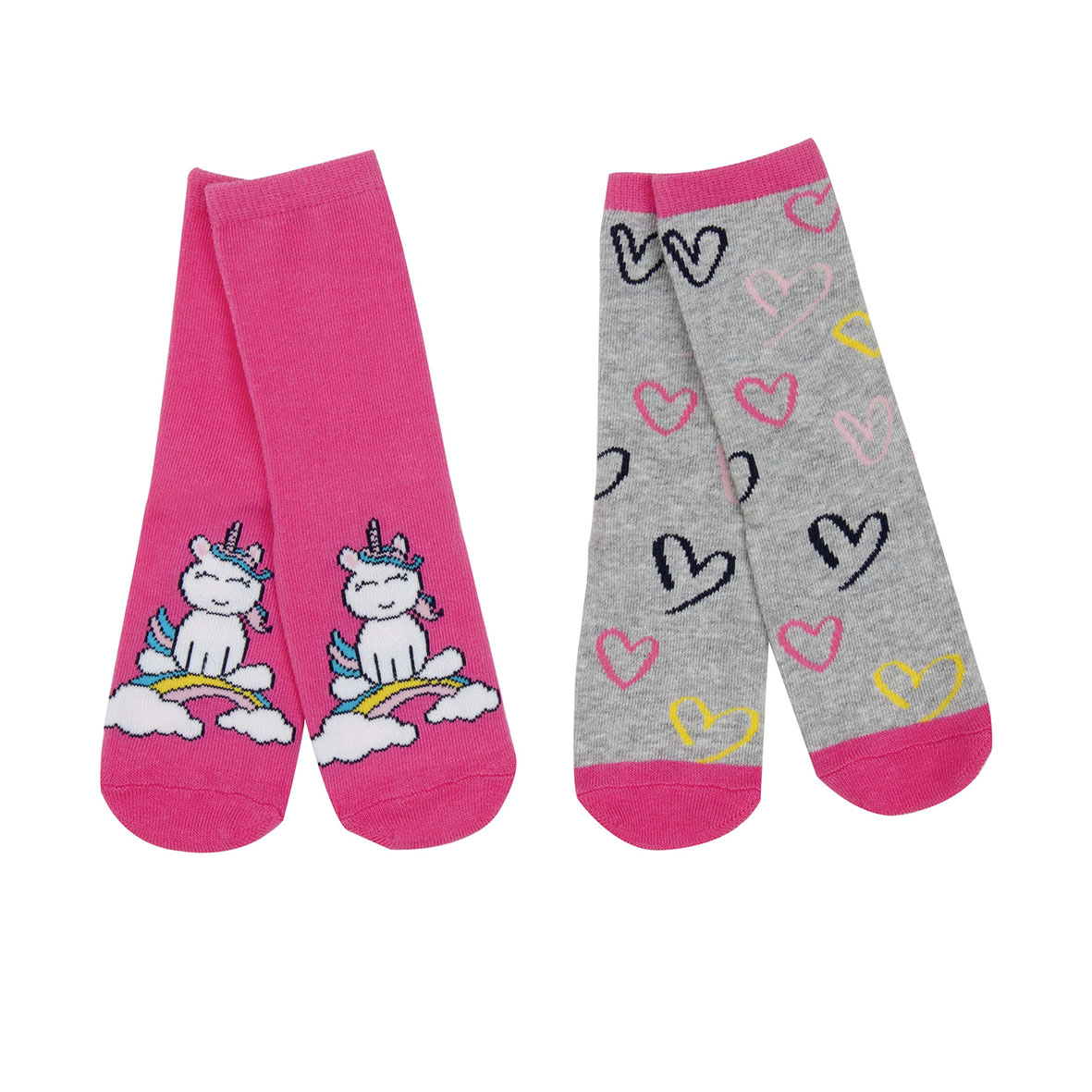 Mawi Calzini Antiscivolo Bimbo Pack x2 Unicorno