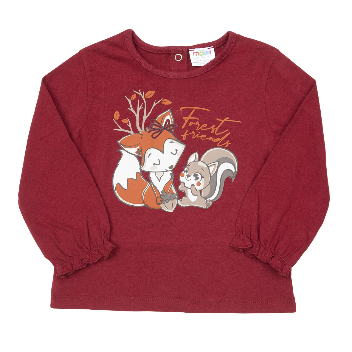 Toys Center Baby Mawi maglia jersey bimba bordeaux manica lunga