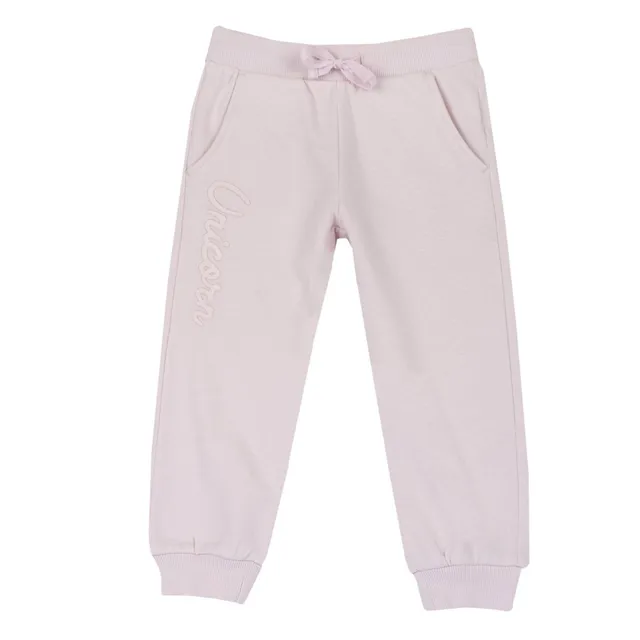 Chicco Pantaloni Jogger Felpa Rosa Cotone Sostenibile