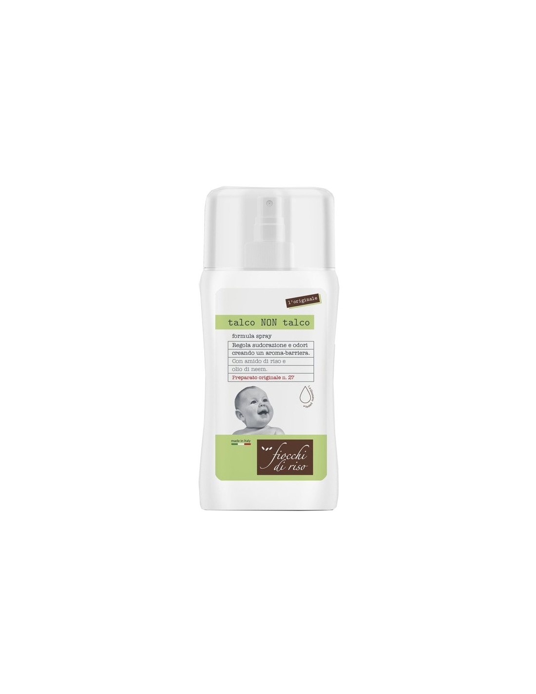 Fiocchi di Riso Talco Non Talco Spray Amido Riso