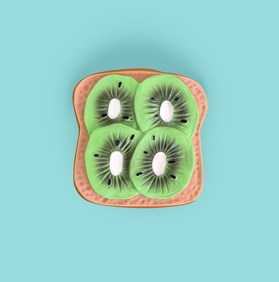 The Dida Massaggiagengive Toast Kiwi Gomma Naturale