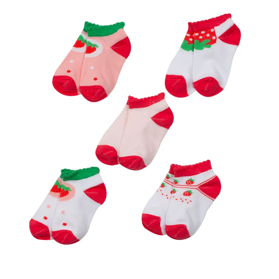 Mawi Inside Girl calzini corti 5 paia frutta cotone