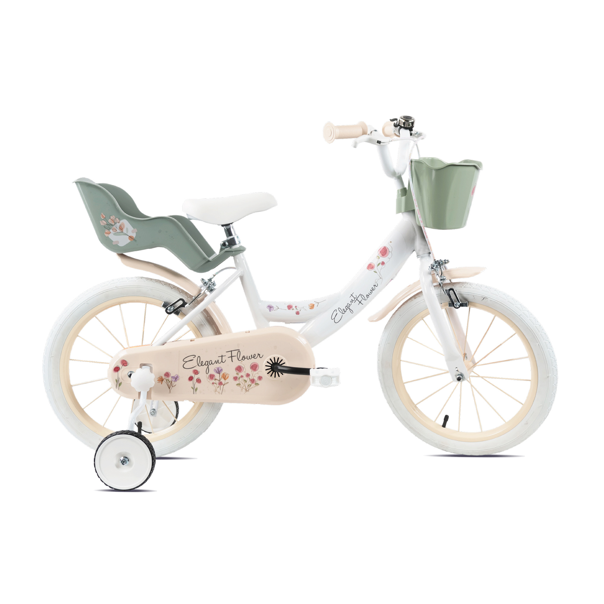 Toys Center Baby Elegant Flower bici 14 pollici con rotelle