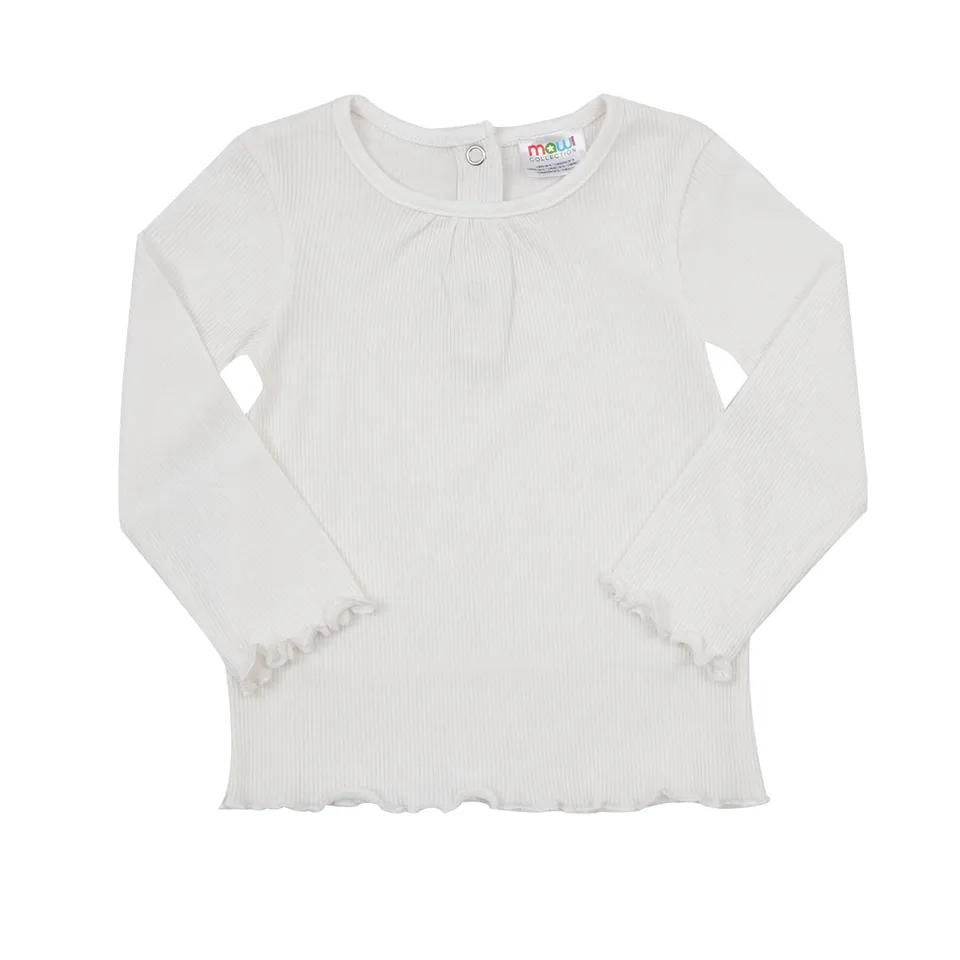 Toys Center Baby T-Shirt Bimba Manica Lunga Bianca Costina