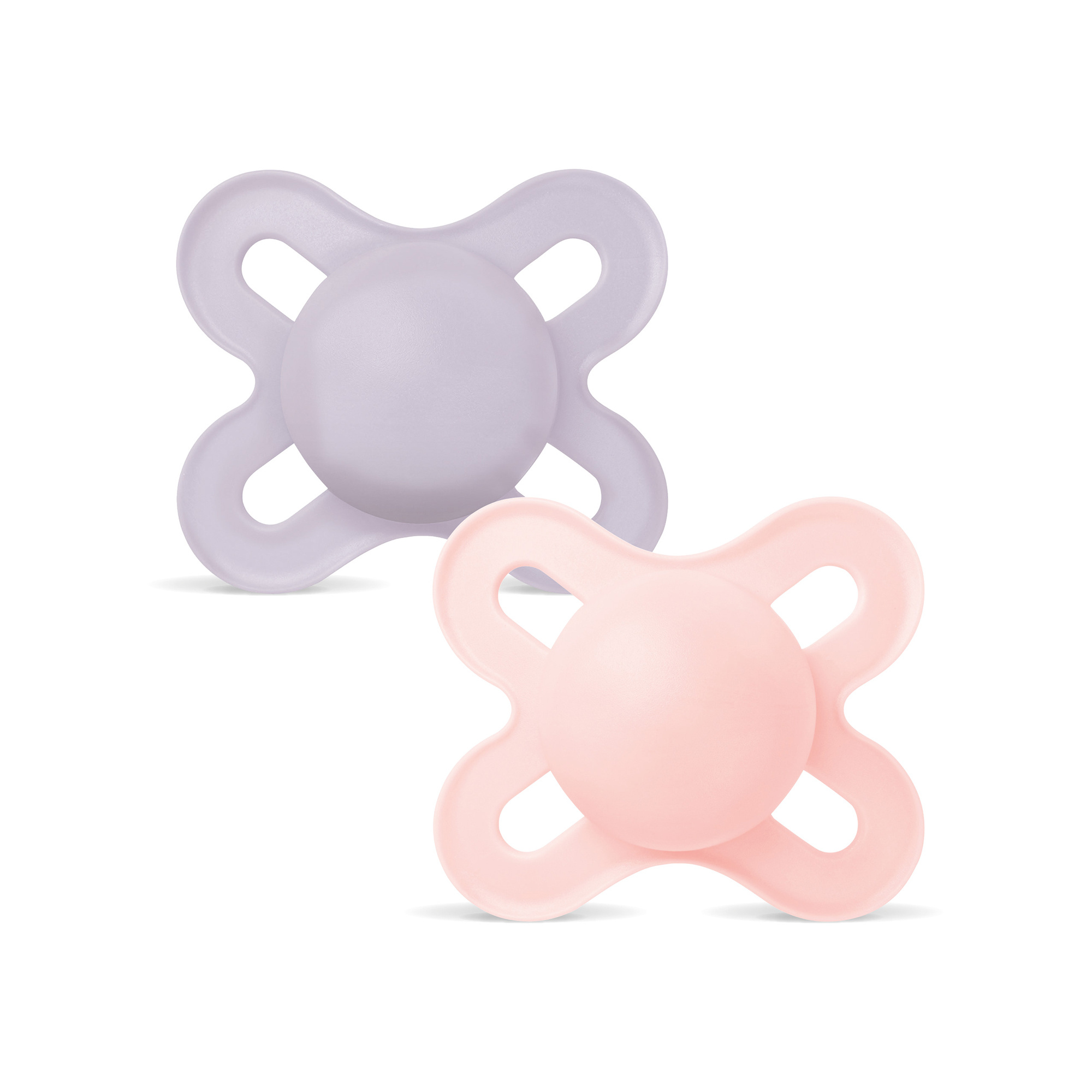MAM Original Start succhietto 0-2 mesi set 2 rosa lilla silicone