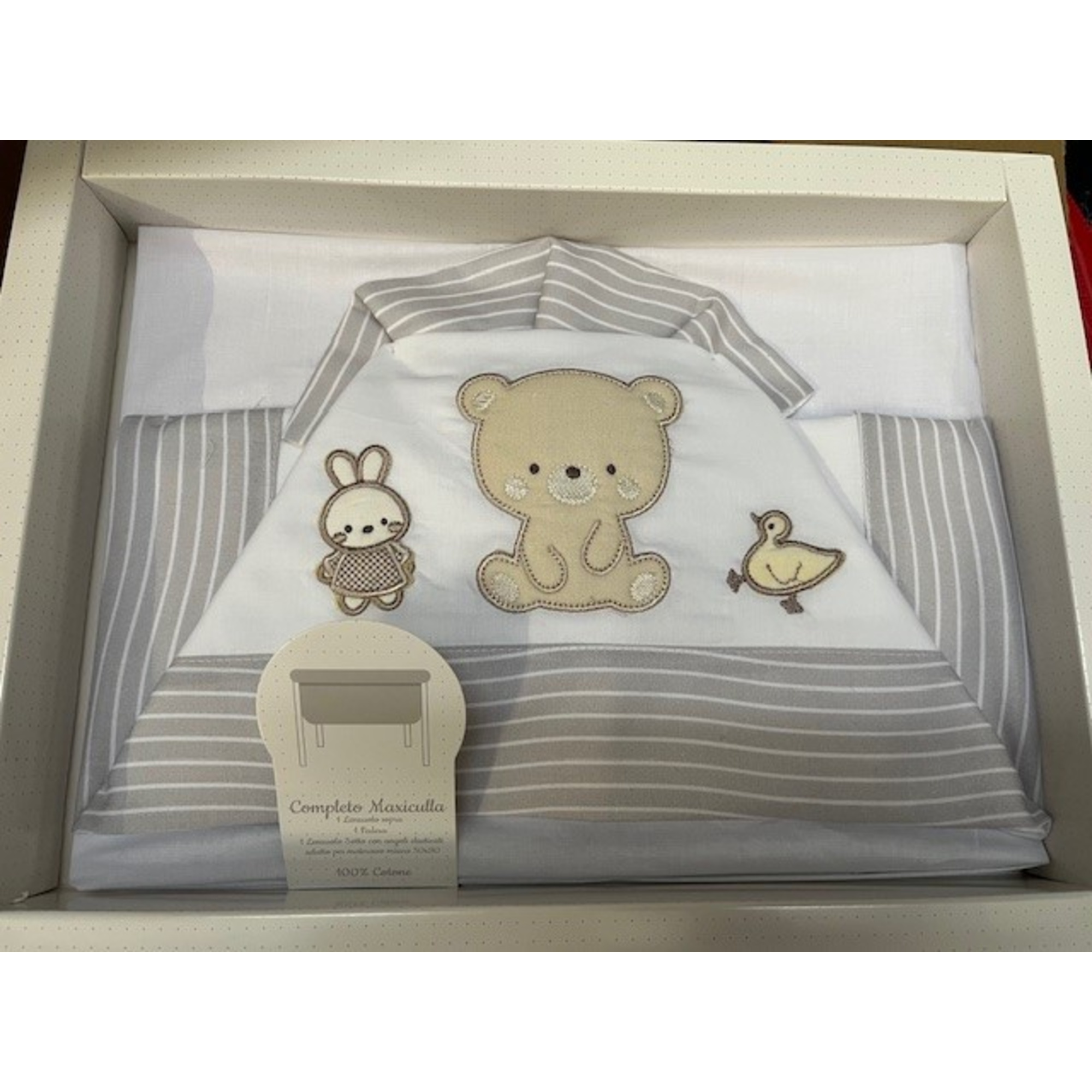 Toys Center Baby set 3 lenzuola maxi culla cotone