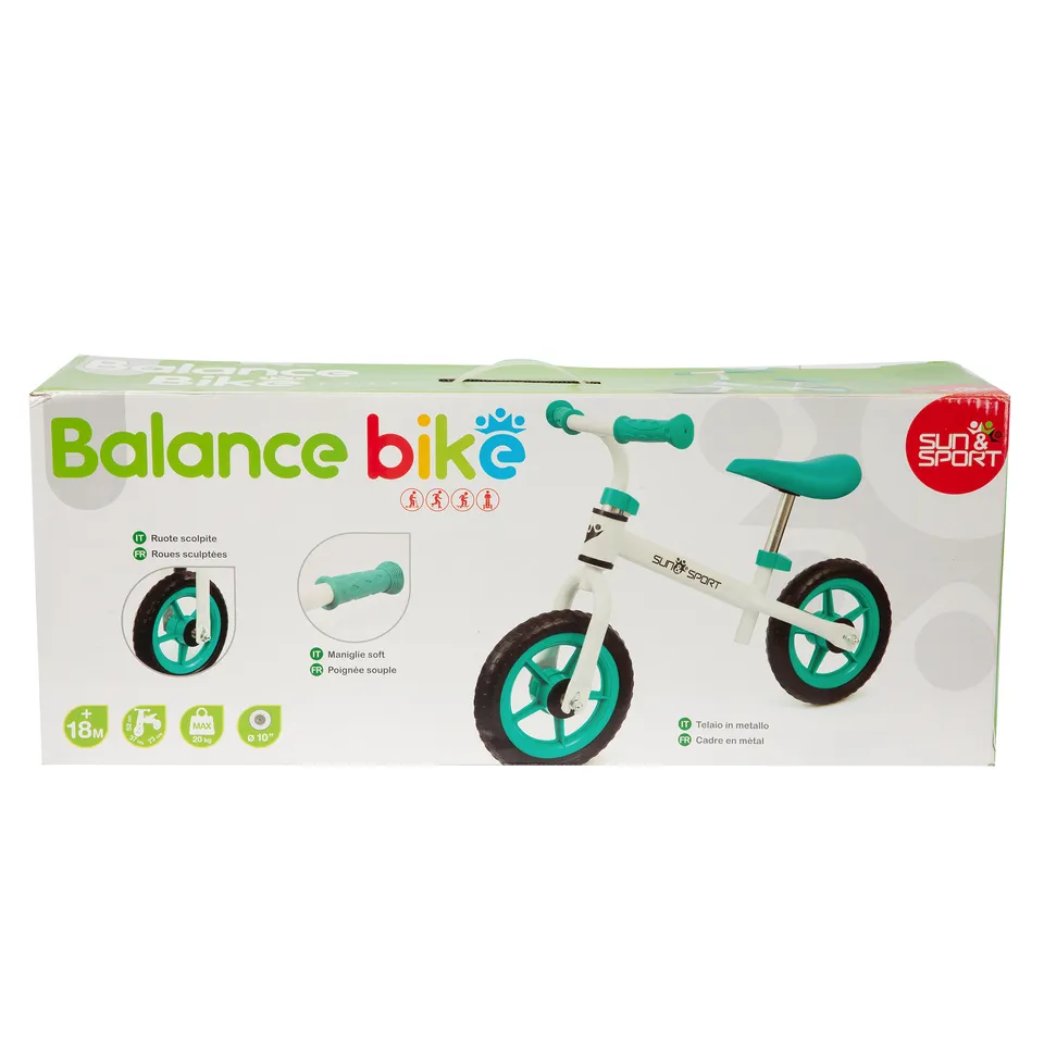 Balance Bike Bambino 10 Pollici Metallo Equilibrio