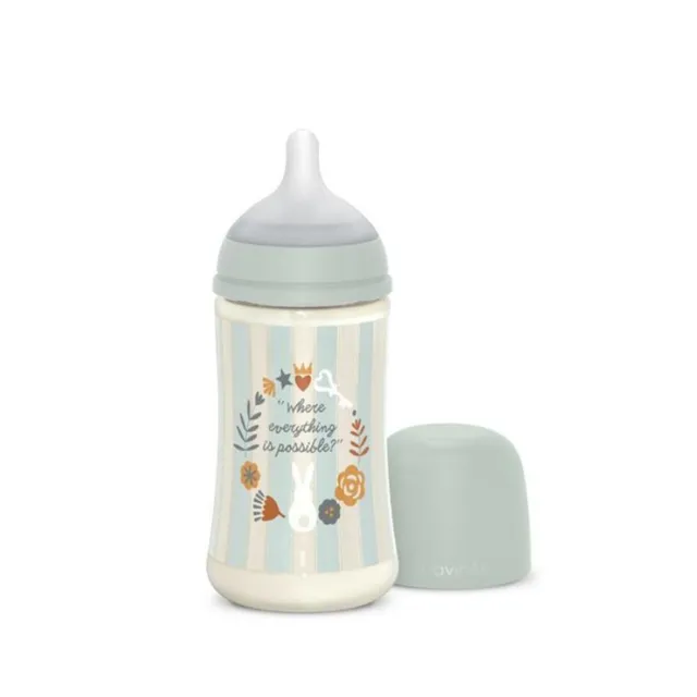 Suavinex Wonderland Biberon 270 ml Azzurro Flusso Medio