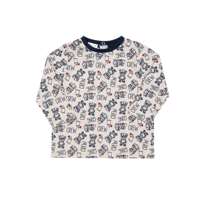 Toys Center Baby Mawi maglia beige stampa orsetti