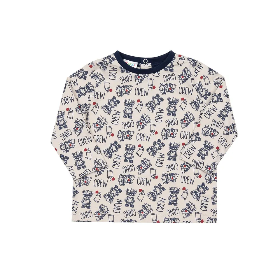 Toys Center Baby Mawi maglia beige stampa orsetti