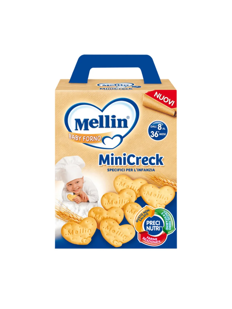 Mellin MiniCrek cracker infanzia 180 g 8 mesi