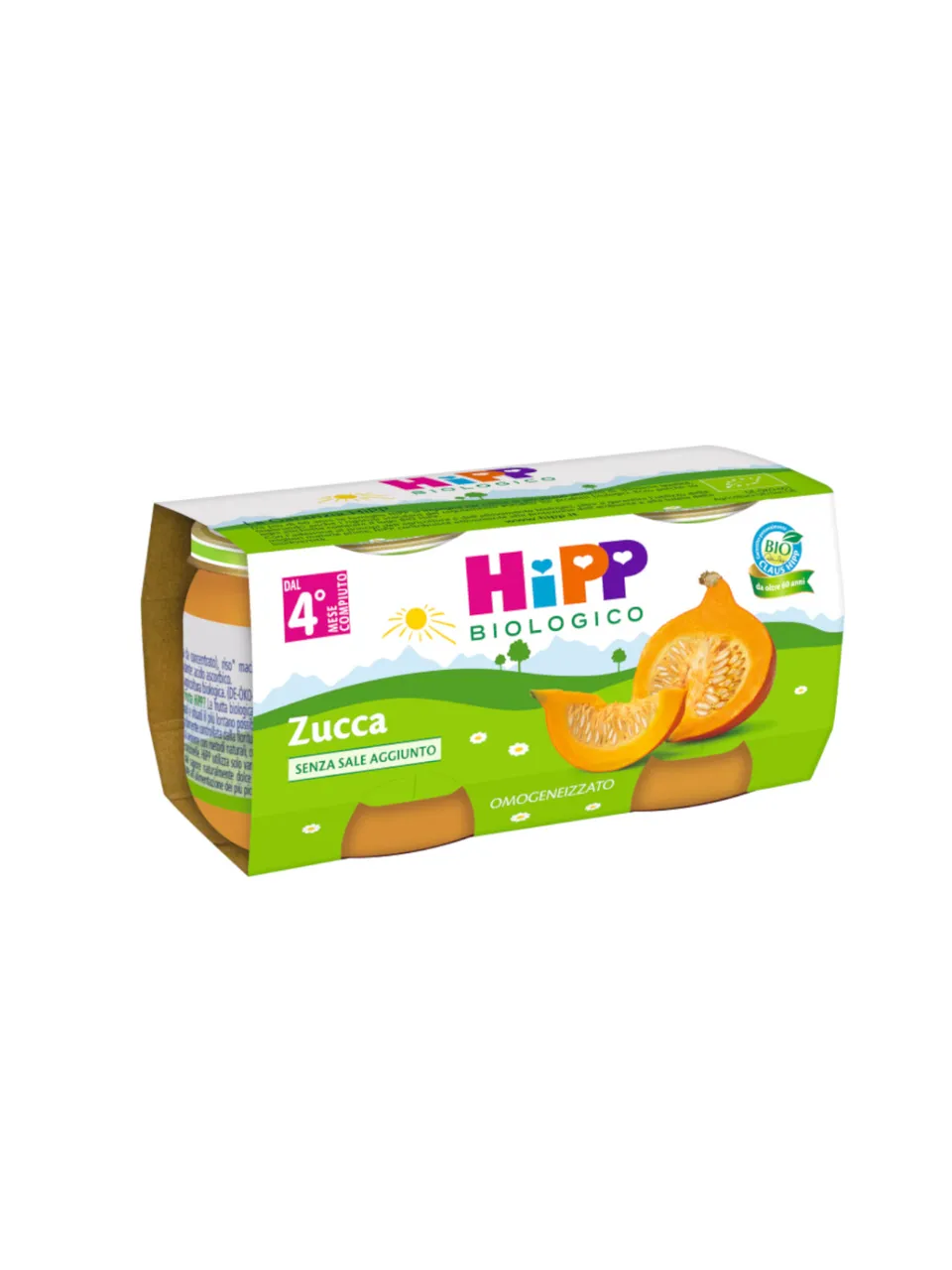 HiPP omogeneizzato zucca 2x80g bio senza sale