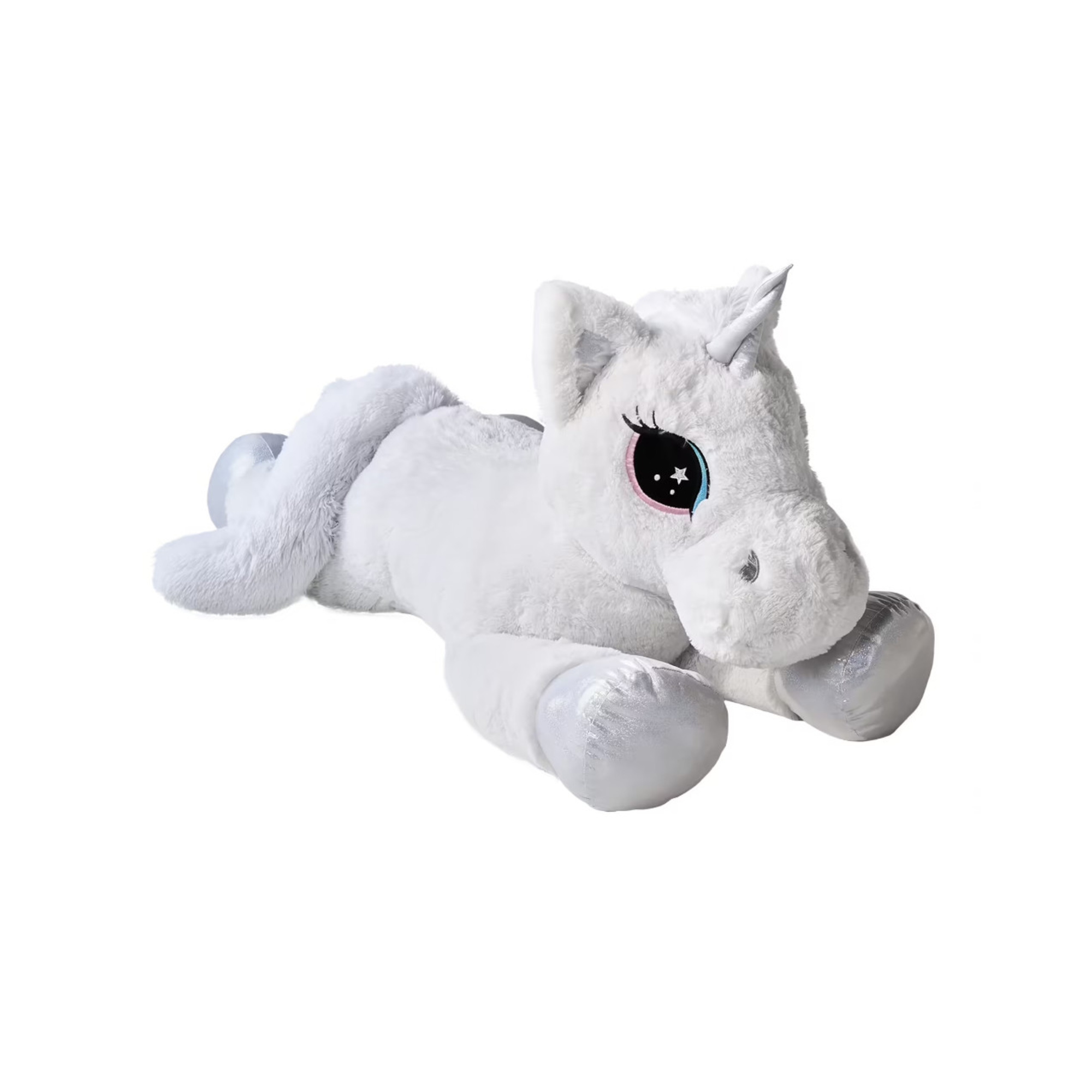 Ami Plush peluche unicorno 100 cm bianco rosa morbido