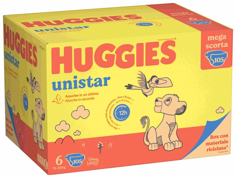 Huggies Unistar Tg 6 Pannolini Mega Pack 105 Pezzi