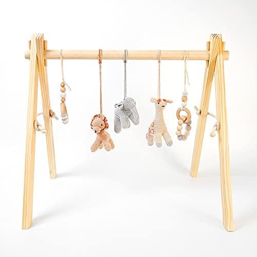 Piccoli Toys Africa palestrina neonato cotone e legno con sonagli