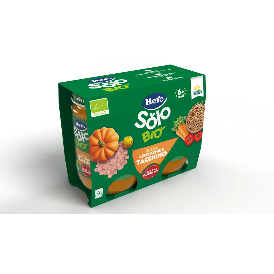Hero Solo Omogeneizzato Verdure Tacchino 2x190 g