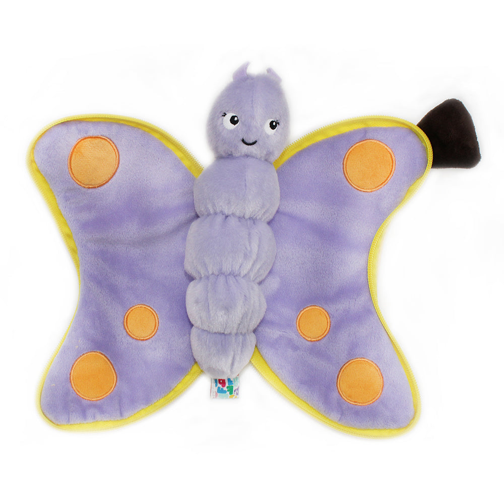 Les Deglingos Flipetz Poppet peluche farfalla banana 2 in 1 giallo