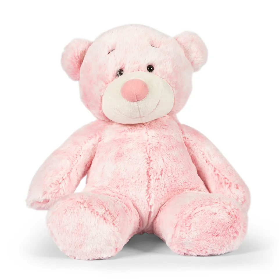 Peluche orso 30 cm rosa azzurro per bambini