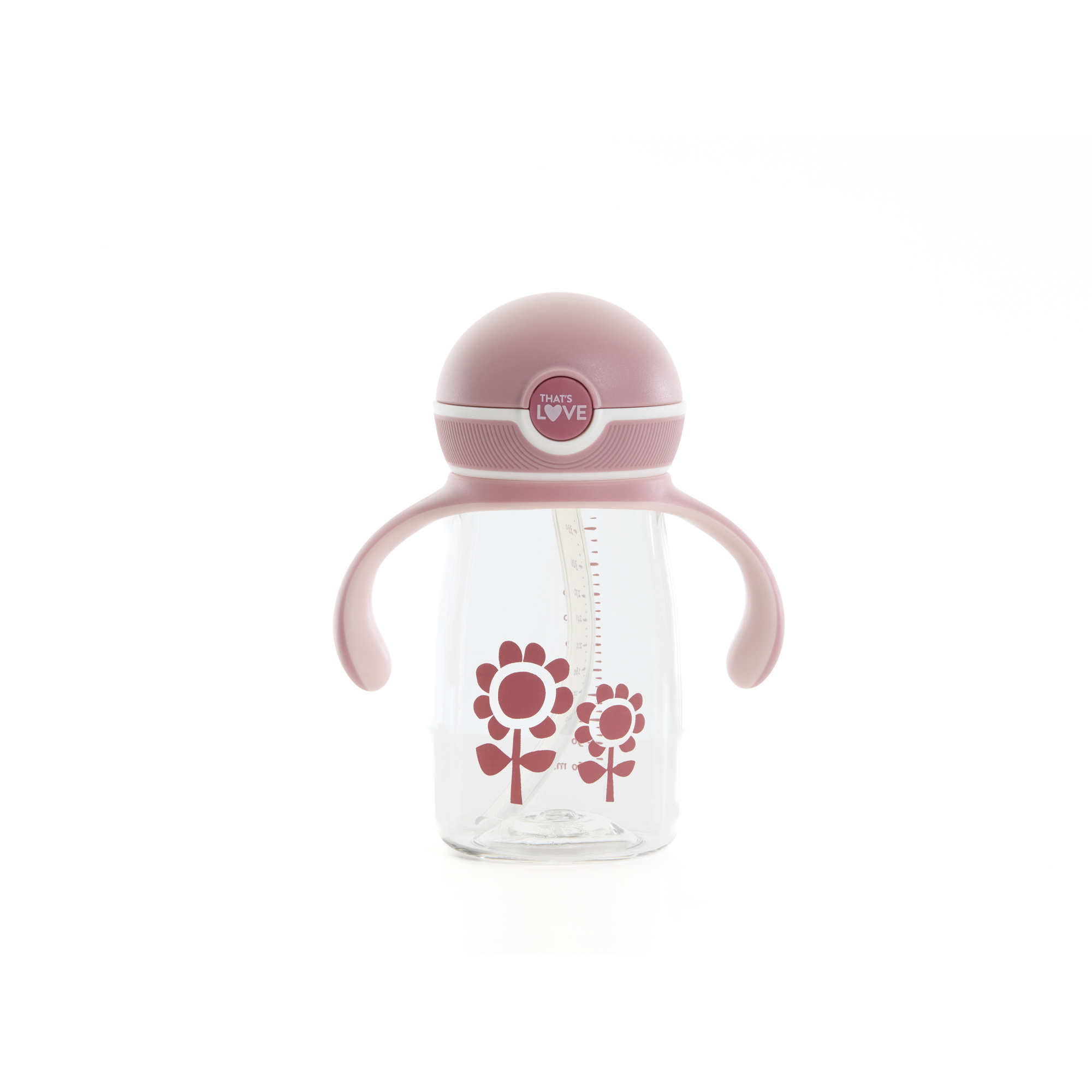That's Love Flower Tazza con Cannuccia 360 ml 12M+ Tritan